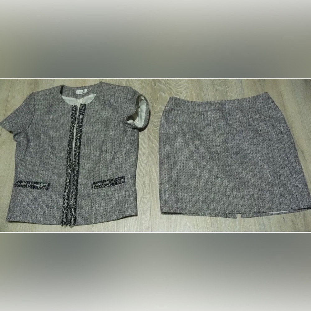 Tahari Arthur S. Levine Women's Skirt Suit Jacket Size 12 Skirt Size 10